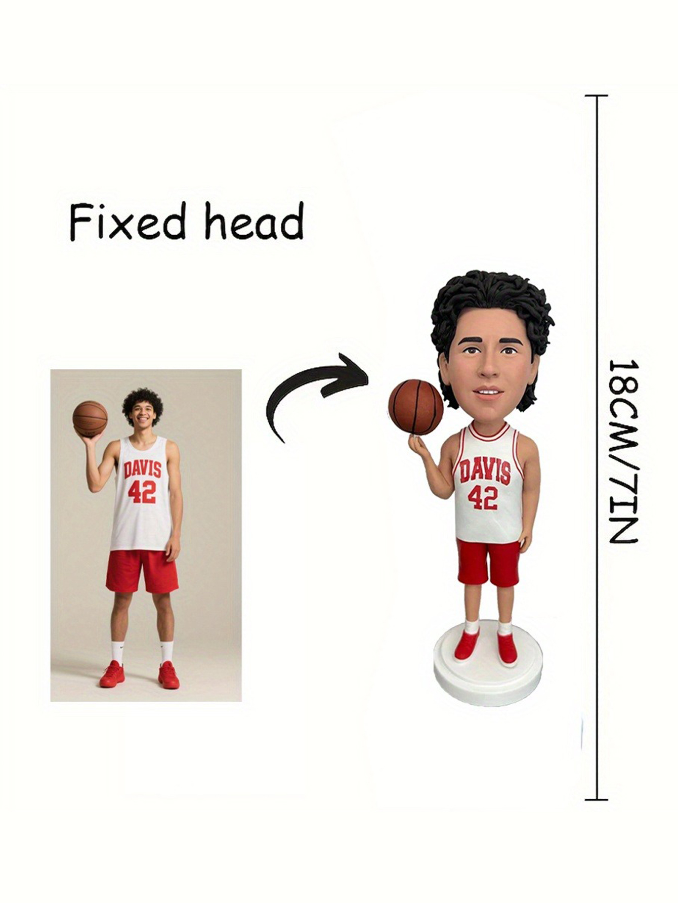 Customized personalized cartoon bobblehead dolls, clay figurines